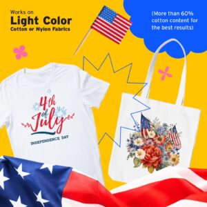 Printers Jack Iron on Heat Transfer Paper for White and Light Fabric, 1 Layer, 20 Sheets 8.3x11.7 inch, Ideal for Back to School Supplies - Image 7