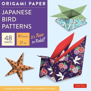 Tuttle Specials Origami Paper - Japanese Bird Patterns - 8 1/4 - 48 Sheets: Tuttle Origami Paper: Origami Sheets Printed with 8 Differen, (Loose Leaf) - Image 1