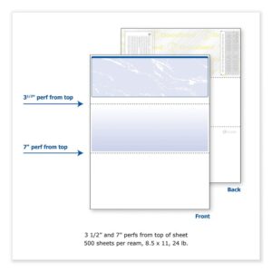 DocuGard Security Business Checks, 11 Features, 8.5 x 11, Blue Marble Top, 500/Ream - Image 7