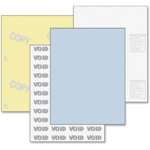 DocuGard Standard Security Paper for Printing Prescriptions & Preventing Fraud, 6 Features Letter - 8 1/2" x 11" - 24 lb Basis Weight - 250 / Pack - Blue, Canary - Image 6