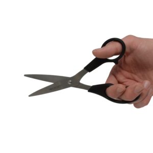 Westcott 8" Straight Kleen Earth Recycled Stainless Steel Scissor, Black, 3 Pack, High School Level - Image 5