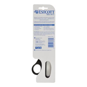 Westcott 8" Straight Kleen Earth Recycled Stainless Steel Scissor, Black, 3 Pack, High School Level - Image 12