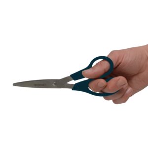 Westcott 8" Straight Kleen Earth Recycled Stainless Steel Scissor, Black, 3 Pack, High School Level - Image 15