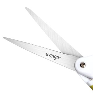 LIVINGO Fabric Spring Scissors, Professional Stainless Steel Heavy Duty Shears for Home Craft Sewing, 10” Red / Black - Image 13