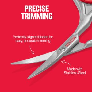 Revlon Cuticle Scissors, Manicure Tool for Safe Nail Care, Hangnail Trimming, Ultra-Fine Stainless Steel Curved Blade, 1 Count - Image 4