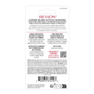 Revlon Cuticle Scissors, Manicure Tool for Safe Nail Care, Hangnail Trimming, Ultra-Fine Stainless Steel Curved Blade, 1 Count - Image 9