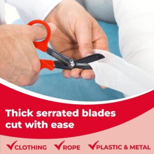 Ever Ready First Aid Autoclavable Titanium Bonded Bandage Shears 7 1/4" Bent - Olive Drab Green - 1 Pack - Image 14