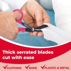 Ever Ready First Aid Autoclavable Titanium Bonded Bandage Shears 7 1/4" Bent - Olive Drab Green - 1 Pack - Image 19