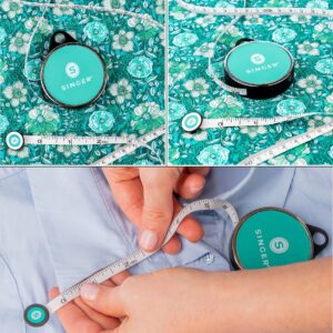SINGER ProSeries Sewing Tool Kit, Includes Scissors, Tracing Wheel, Tape Measure, and Pins in Jar with Pin Cushion, 4 Pieces - Image 8