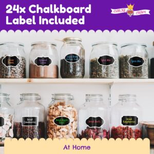 Chalky Crown - Bold Chalk Markers - Dry Erase Marker Pens - Reversible Tip - 8 Pack, 6 mm - Image 8