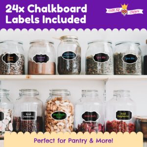 Chalky Crown - Bold Chalk Markers - Dry Erase Marker Pens - Reversible Tip - 8 Pack, 6 mm - Image 16