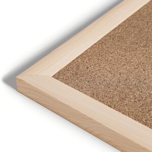 U Brands Cork Bulletin Board, 23 x 35 Inches, Light Birch Wood Frame - Image 5