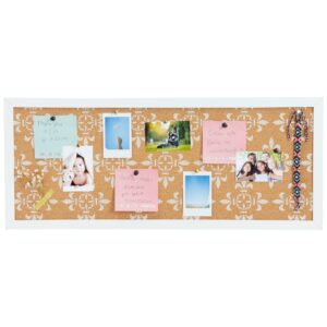 Juvale Cork Bulletin Board - 10 x 24 inch with White Frame, Decorative Rectangle Hanging Pin Board for Office, Bedroom, Home Decor, Message - Image 8