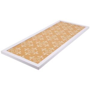 Juvale Cork Bulletin Board - 10 x 24 inch with White Frame, Decorative Rectangle Hanging Pin Board for Office, Bedroom, Home Decor, Message - Image 9