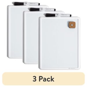 U Brands 8.5" x 11" Contempo Magnetic Dry Erase Whiteboard, White Frame - Image 9
