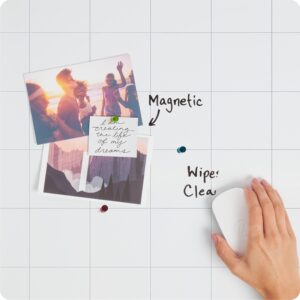U Brands 30 x 20 in. Magnetic Dry Erase Calendar Planner Combo Board, Black Wood Style Frame - Image 3