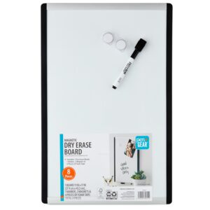 Pen+Gear Magnetic Dry Erase Whiteboard, Black, 11” x 17” - Image 4