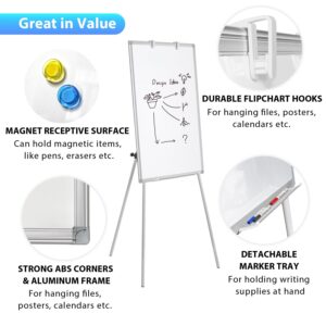 Easel Whiteboard - Maxtek Magnetic Portable Dry Erase Board 36 x 24, Tripod Height Adjustable, Flipchart Easel Stand White Board for Office or Teaching at Home & Classroom - Image 8