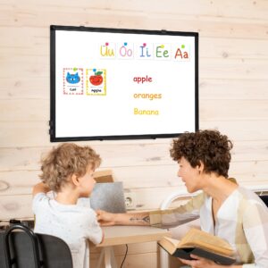 Magnetic Whiteboard, Double-Sided White Board Dry Erase Board 24 x 18 Inch, Black Aluminum Frame Wall Mounted Board for Office Home - Image 7