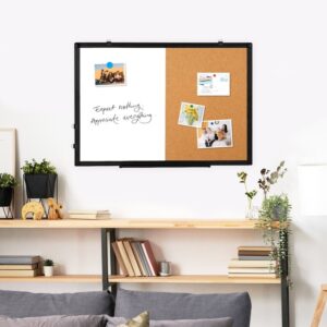 Magnetic Whiteboard, Double-Sided White Board Dry Erase Board 24 x 18 Inch, Black Aluminum Frame Wall Mounted Board for Office Home - Image 15