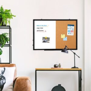 Magnetic Whiteboard, Double-Sided White Board Dry Erase Board 24 x 18 Inch, Black Aluminum Frame Wall Mounted Board for Office Home - Image 16