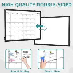 Magnetic Whiteboard, Double-Sided White Board Dry Erase Board 24 x 18 Inch, Black Aluminum Frame Wall Mounted Board for Office Home - Image 18
