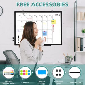 Magnetic Whiteboard, Double-Sided White Board Dry Erase Board 24 x 18 Inch, Black Aluminum Frame Wall Mounted Board for Office Home - Image 21