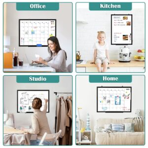 Magnetic Whiteboard, Double-Sided White Board Dry Erase Board 24 x 18 Inch, Black Aluminum Frame Wall Mounted Board for Office Home - Image 22
