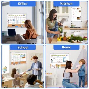 Magnetic Whiteboard, Double-Sided White Board Dry Erase Board 24 x 18 Inch, Black Aluminum Frame Wall Mounted Board for Office Home - Image 25
