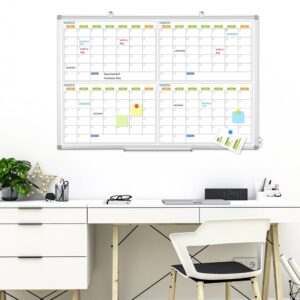 Magnetic Whiteboard, Double-Sided White Board Dry Erase Board 24 x 18 Inch, Black Aluminum Frame Wall Mounted Board for Office Home - Image 36